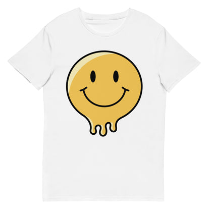 Men's premium cotton t-shirt (Smiley Melt)