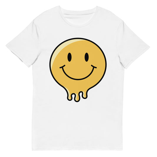 Men's premium cotton t-shirt (Smiley Melt)